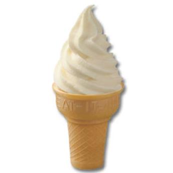 soft ice cream cone